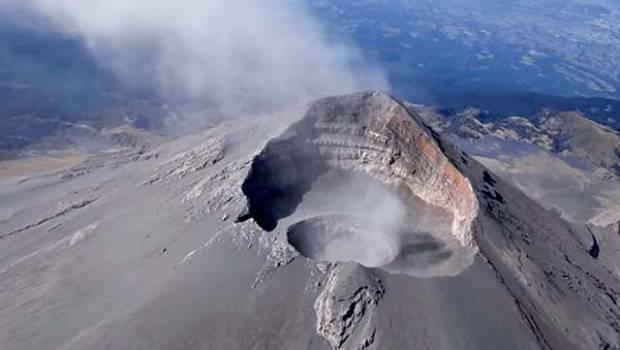 Aumenta dimensión del cráter del Popocatépetl: Protección Civil