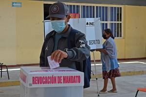 Menos de 100 personas votaron por Revocación de Mandato en 29 casillas de Puebla
