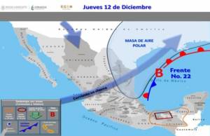 PC alerta por bajas temperaturas en Puebla