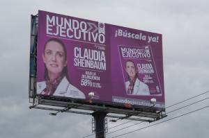 PAN denuncia a Claudia Sheinbaum por espectaculares en Puebla