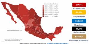 México supera los 56 mil muertos por COVID