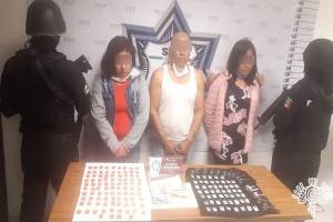 Trío narcomenudista fue detenido con 150 dosis de droga en Huixcolotla