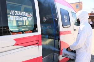Movilidad y Transporte realiza acciones sanitarias en rutas Zacatepec S1 y Tecuanipan