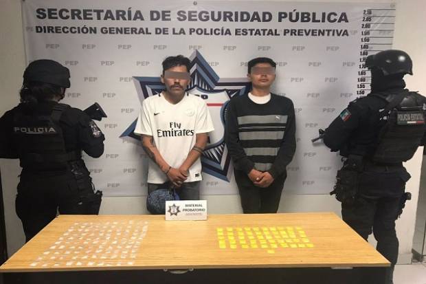 Vendedores de droga por redes sociales son detenidos en Puebla