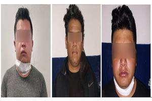 Por tentativa de robo, tres sujetos son asegurados en el centro de Puebla