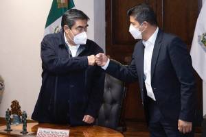 Miguel Barbosa y Eduardo Rivera se reúnen nuevamente en Casa Aguayo