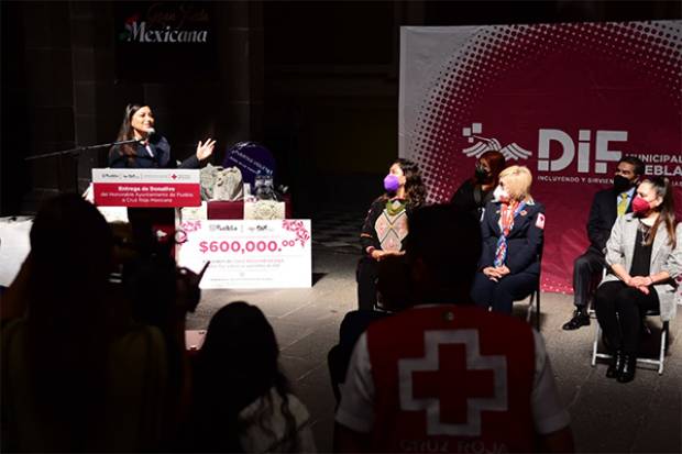 Ayuntamiento de Puebla dona 600 mil pesos a la Cruz Roja