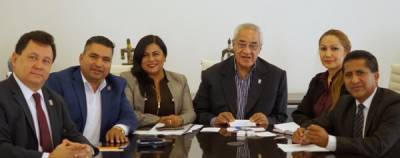 Pacheco Pulido se reunió con diputados locales de Morena