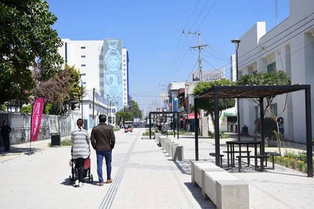 Ayuntamiento de Puebla inaugura el corredor peatonal Plaza de la Salud