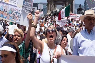 Marchas contra AMLO en 18 estados del país