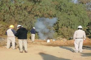Fuga de gas LP en San Matías Tlalancaleca; Pemex sella toma clandestina