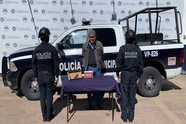 Sujeto es detenido en Lomas de Castillotla en posesión de arma de fuego