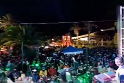 Les vale el COVID-19: fiesta patronal con mega baile en San Nicolás de los Ranchos, Puebla