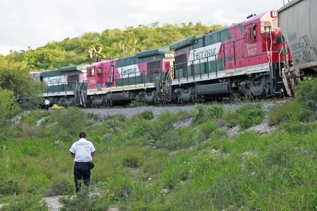 Se descarrila tren en Tehuacán, no se reportaron lesionados