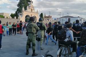 Intentan linchar a presuntos ladrones de iglesia en Santa María Tonanzintla