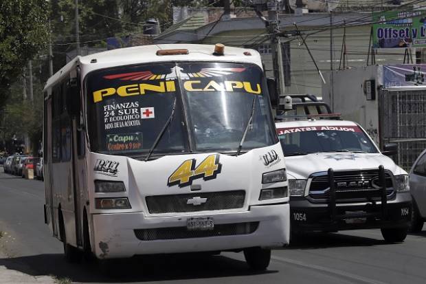 SSP Puebla va por extorsionadores de choferes de transporte público