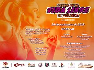 Ayuntamiento de Cuautlancingo invita a correr por una &quot;Vida Libre de Violencia&quot;