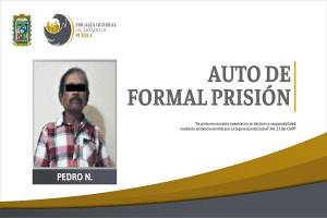 Formal prisión a abuelo que abusó sexualmente de su nieta en Puebla