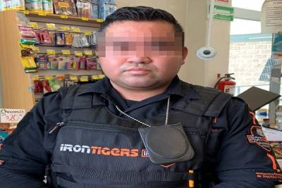 Detienen a guardia de seguridad de empresa sin permiso de funcionamiento en Puebla