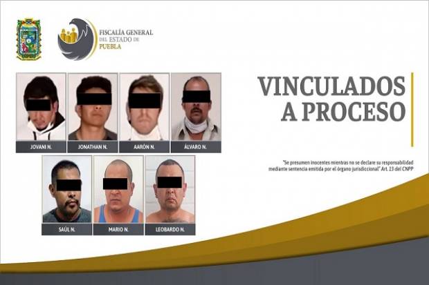 Siete sujetos implicados en narcomenudeo fueron vinculados a proceso en Puebla