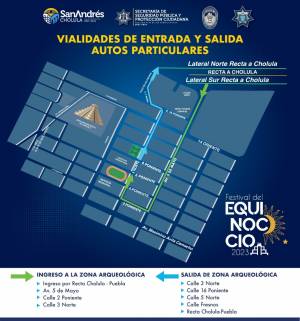 ¿Vas a Cholula, Puebla, al Equinoccio 2023? Checa estos accesos y estacionamientos