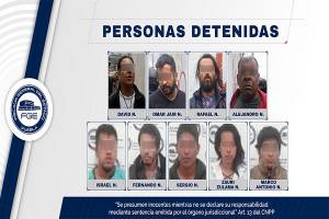 Más de 750 dosis de droga y 10 detenidos, saldo de operativos de la Fiscalía de Puebla