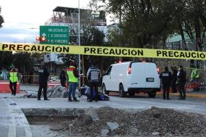 FOTOS: Motociclista muere tras colisionar en obras del Bulevar 5 de Mayo