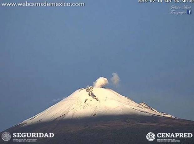 Popocatépetl registra 77 exhalaciones este fin de semana