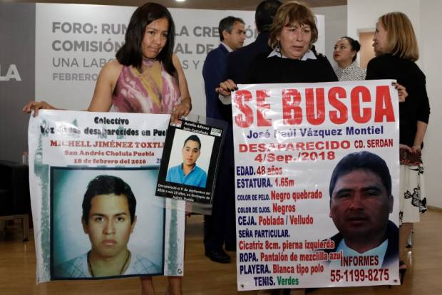 Estados, incluido Puebla, despreciaron 282 mdp para búsqueda de desaparecidos en 2018
