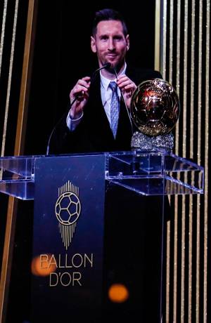 Messi recibió su sexto Balón de Oro