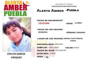 Activan Alerta Amber para localizar a menor de 14 años en Felipe Ángeles