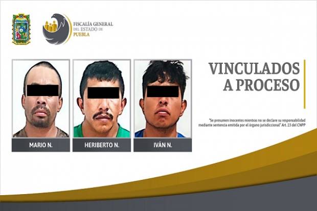 Tres sujetos fueron vinculados a proceso por diversos delitos en Cañada Morelos