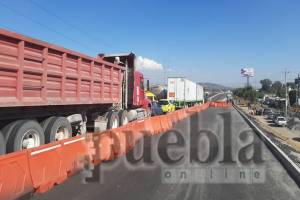 Cierran autopista México-Puebla en Texmelucan ante reclamo por obras