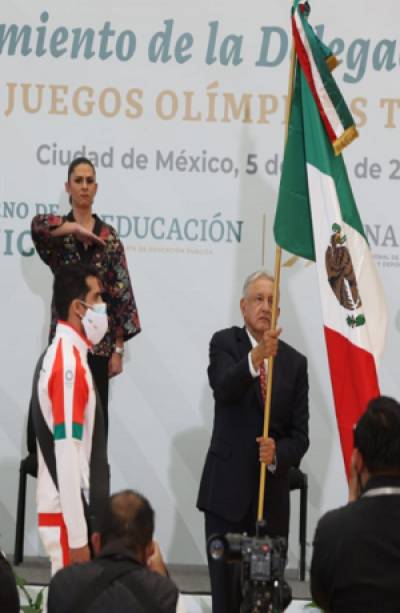 Tokio 2020: AMLO abandera a delegación mexicana que acudirá a los JO