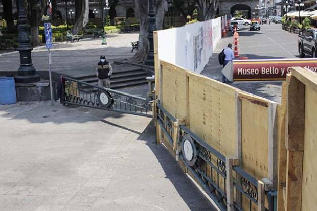 Obras paradas en el Centro Histórico de Puebla afectan ventas: comerciantes