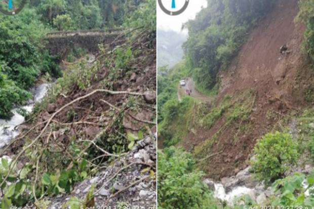 Lluvias provocan derrumbes en Altica, San Felipe Tepatlán y Ahuacatlán