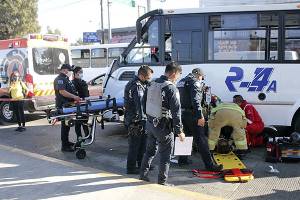 Cada dos días ocurre un accidente del transporte público en Puebla capital
