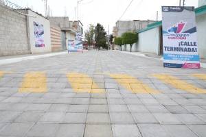 Rehabilitan vialidad en San Francisco Totimehuacan con inversión de 885 mil pesos