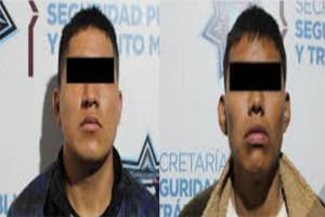 Par de ladrones tendrá Buen Fin tras las rejas por asaltar farmacia en Puebla