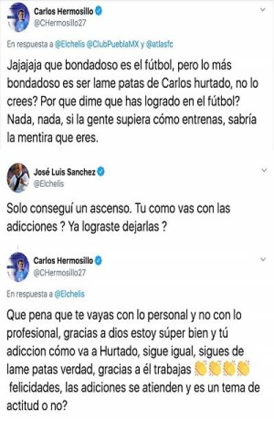 Chelís y Hermosillo protagonizaron pleito en redes sociales