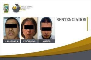 Tres secuestradores son condenados a 50 años de cárcel en Puebla