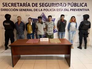 Seis narcomenudistas con 174 dosis de drogas son capturados en Puebla