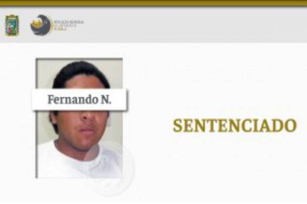 Dan 21 años de cárcel a homicida de un hombre en Castillotla