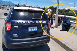 Elementos de Seguridad Ciudadana evitaron que menor se arrojara de un puente en Puebla