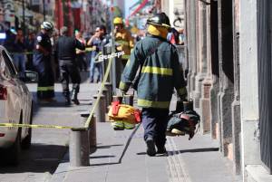 Amenaza de bomba provocó operativo policial en el centro de Puebla
