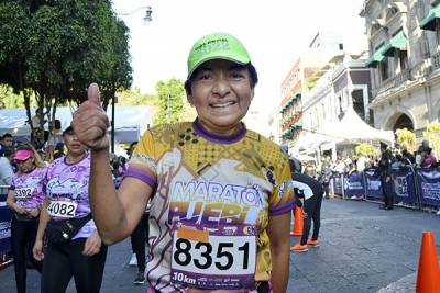 Rectora de la BUAP se sumó al Maratón Puebla 2022