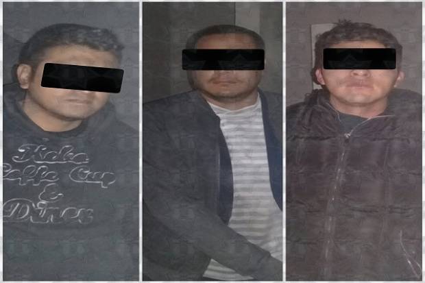 Confirman detención de tres sujetos en atraco a cajero automático en Tecali