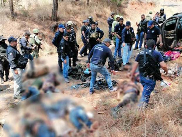 10 muertos dejó enfrentamiento en Uruapan