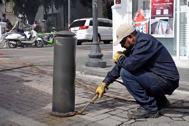 Este año, programa de retiro de bolardos; se necesitan 5 mdp: Ayuntamiento de Puebla