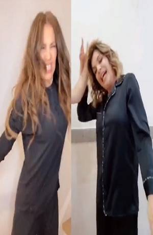 VIDEO: Thalía e Itatí Cantoral, las &quot;niñas del pastel&quot; en redes